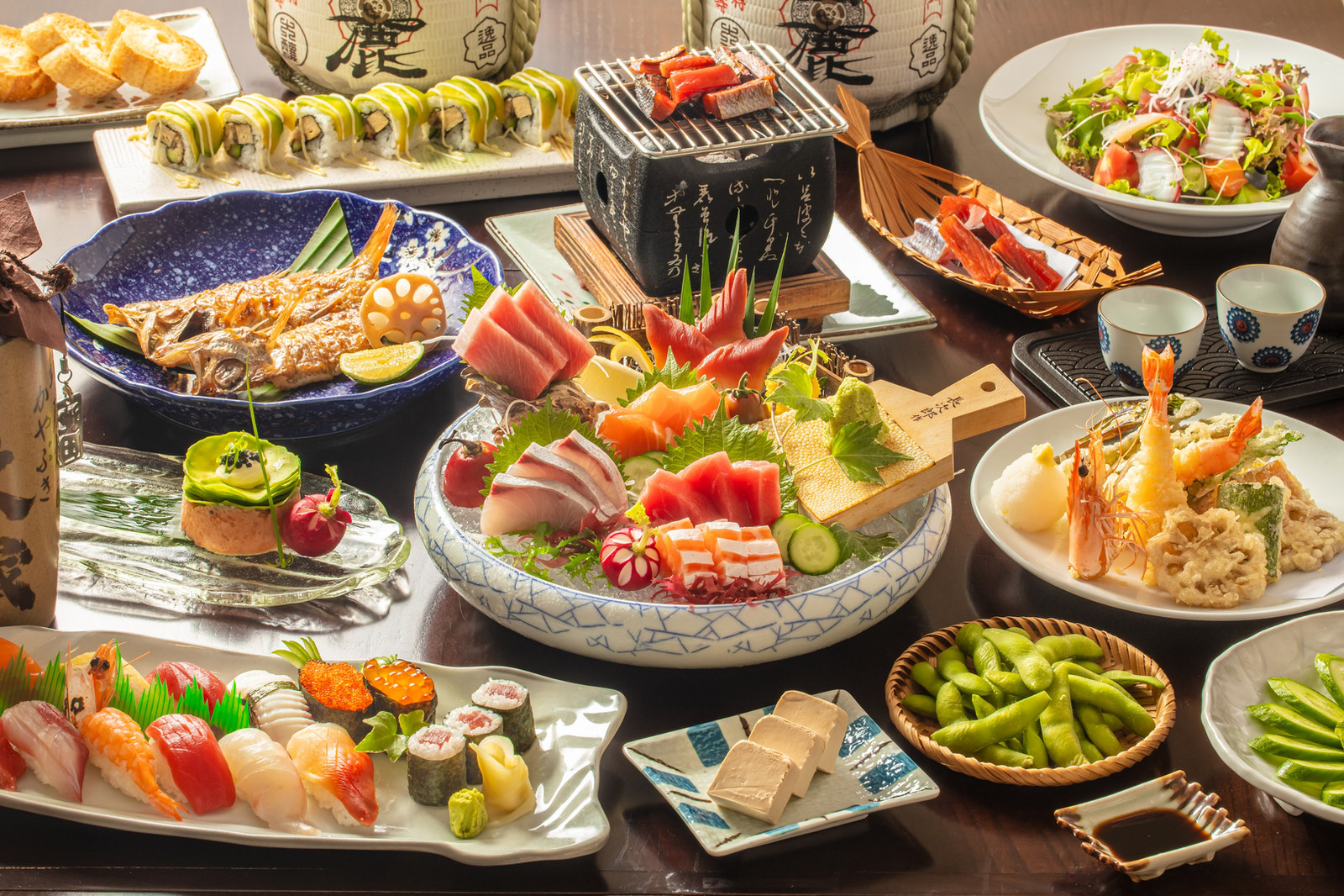 Sashimi tại nhà hàng Nhật Bản Takumi